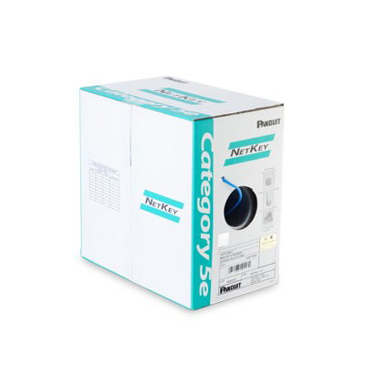 Bobina de Cable UTP 305 m. de Cobre, NetKey, Gris Claro, Categoría 5e (24 AWG), Riser (CMR), de 4 pares Bobina de Cable UTP 305 m. de Cobre, NetKey, Gris Claro, Categoría 5e (24 AWG), Riser (CMR), de 4 pares