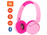 JBL JR300BT - Auriculares con diadema con micro - en oreja - Bluetooth - inalámbrico - rosa