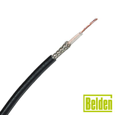 Bobina de Cable RG174U con blindaje de malla de cobre estañada 90%, aislamiento de polietileno. Bobina de Cable RG174U con blindaje de malla de cobre estañada 90%, aislamiento de polietileno.
