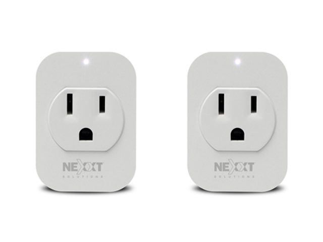 Nexxt - Solutions Connectivity - 1 Outlet 2 Pack - Wi-Fi - 1 Toma corriente - Compatible con Amazon Alexa y Google Assistant - 50/60Hz - 1250W de potencia máxima