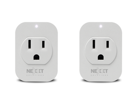 Nexxt - Solutions Connectivity - 1 Outlet 2 Pack - Wi-Fi - 1 Toma corriente - Compatible con Amazon Alexa y Google Assistant - 50/60Hz - 1250W de potencia máxima