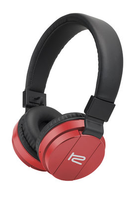 Klip Xtreme KHS-620 - Auriculares con diadema con micro - en oreja - Bluetooth - inalámbrico - rojo
