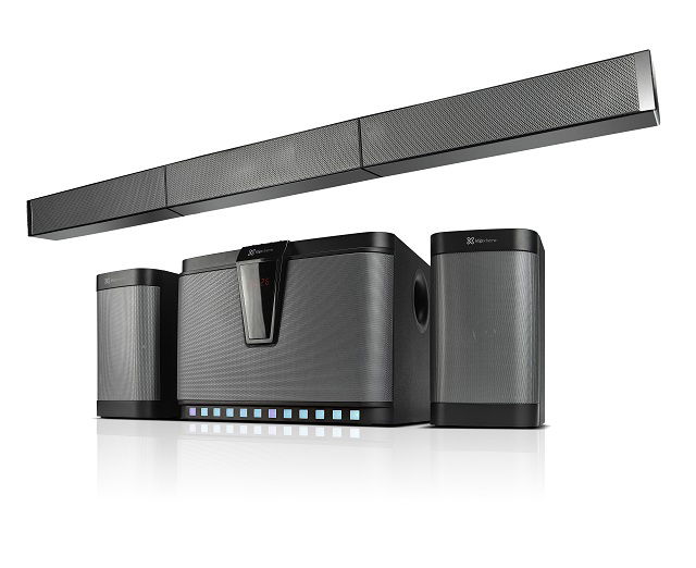 Klip Xtreme KSB-500 - Sound bar - Black & silver - 5.1Ch. Optical