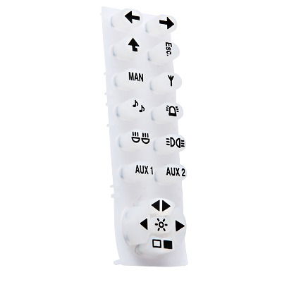 Botonera de silicón para control 821- 6013-MX Botonera de silicón para control 821- 6013-MX