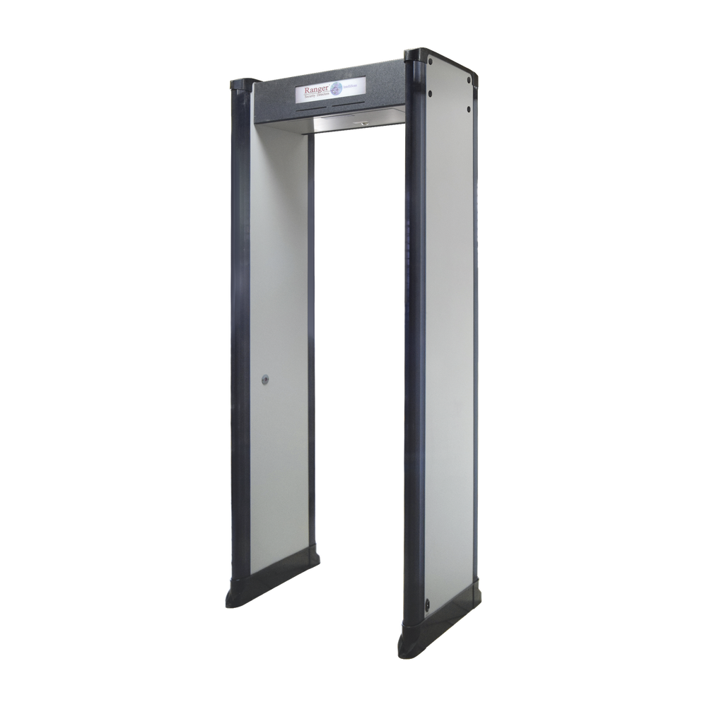 Detector de Metales tipo arco de 33 Zonas / Incluye Sensor IR para evitar falsas Alarmas e incluye base para Fijarse al Piso.