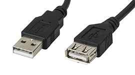 USB Cable - 1.8 M - 4 Pin USB Type A - Xtech - XTC-301
