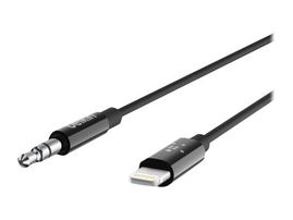 Belkin - Cable de Lightning a conector de auriculares - Lightning macho a mini-phone stereo 3.5 mm macho - 91.4 cm - negro Belkin - Cable de Lightning a conector de auriculares - Lightning macho a mini-phone stereo 3.5 mm macho - 91.4 cm - negro