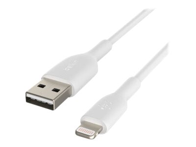Belkin BoostCharge - Cable Lightning - Lightning macho a USB macho - 2 m - blanco
