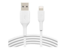 Belkin BoostCharge - Cable Lightning - Lightning macho a USB macho - 2 m - blanco