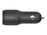Belkin Dual Charger - Adaptador de corriente para el coche - 24 vatios - 4.8 A - 2 conectores de salida (USB) - en el cable: Lightning - negro