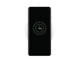 Belkin - Base de carga inalámbrica + adaptador de corriente CA - 10 vatios - blanco Belkin - Base de carga inalámbrica + adaptador de corriente CA - 10 vatios - blanco