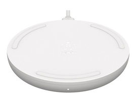 Belkin - Base de carga inalámbrica + adaptador de corriente CA - 10 vatios - blanco Belkin - Base de carga inalámbrica + adaptador de corriente CA - 10 vatios - blanco