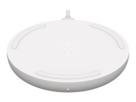 Belkin - Base de carga inalámbrica + adaptador de corriente CA - 10 vatios - blanco Belkin - Base de carga inalámbrica + adaptador de corriente CA - 10 vatios - blanco