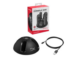 HyperX ChargePlay Quad - Estación de carga - 4 conectores de salida (Joy-Con connector) - para NINTENDO Joy-Con (L), Joy-Con (L)/(R), Joy-Con (R), Switch Joy-Con Set; Nintendo Switch HyperX ChargePlay Quad - Estación de carga - 4 conectores de salida (Joy-Con connector) - para NINTENDO Joy-Con (L), Joy-Con (L)/(R), Joy-Con (R), Switch Joy-Con Set; Nintendo Switch