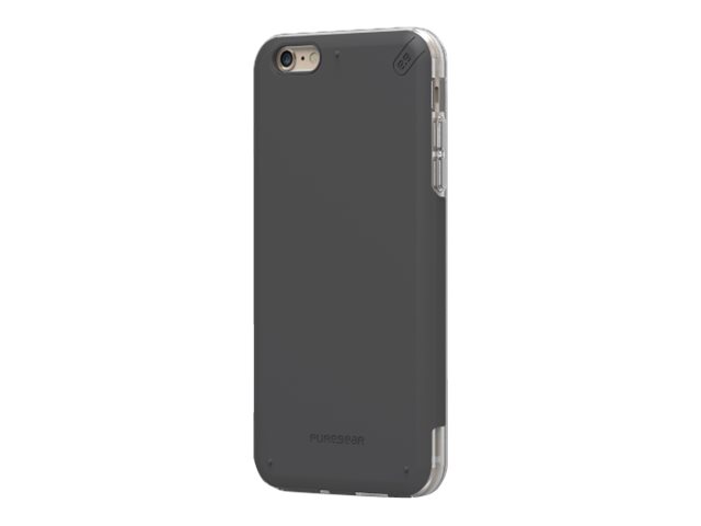 PureGear DualTek PRO - Carcasa trasera para teléfono móvil - plástico cauchutado - negro - para Apple iPhone 6, 6s