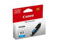 Canon CLI-151C - 7 ml - cián - original - depósito de tinta - para PIXMA iP7210, iX6810, MG5410, MG5510, MG6310