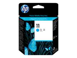 HP 11 - Cián - cabezal de impresión - para Business Inkjet 1000, 1100, 1200, 2300, 2800; DesignJet 110, 70; Officejet Pro K850