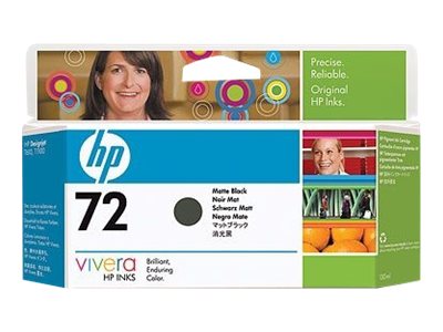 HP 72 - 130 ml - negro mate - original - cartucho de tinta - para DesignJet T1100, T1100ps, T1200, T1200ps, T1300, T610, T620, T770, T790