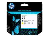 HP 72 - Amarillo, negro mate - cabezal de impresión - para DesignJet HD Pro MFP, SD Pro MFP, T1100, T1120, T1200, T1300, T2300, T770, T790, T795
