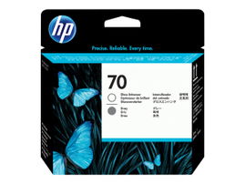 HP 70 - Gris, intensificador de brillo - cabezal de impresión - para DesignJet HD Pro MFP, T120, Z2100, Z3100, Z3100ps, Z3200, Z3200ps, Z5200, Z5400