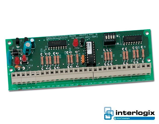 EXPANSOR 16 ZONAS CABLEADAS INTERLOGIX NETWORX NX-216 COMPATIBLE CON PANELES NX-8