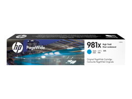 HP 981X - 116 ml - Alto rendimiento - cián - original - PageWide - cartucho de tinta - para PageWide Enterprise Color MFP 586; PageWide Managed Color E55650