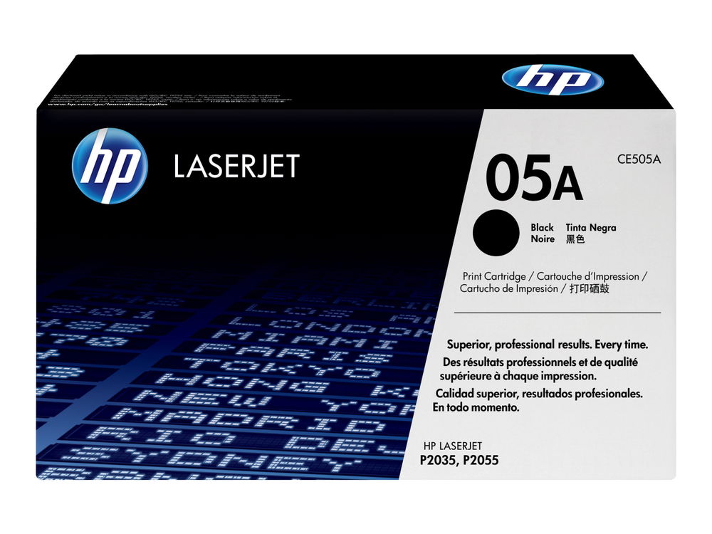 HP 05A - Negro - original - LaserJet - cartucho de tóner (CE505A) - para LaserJet P2035, P2035n, P2055, P2055d, P2055dn, P2055x