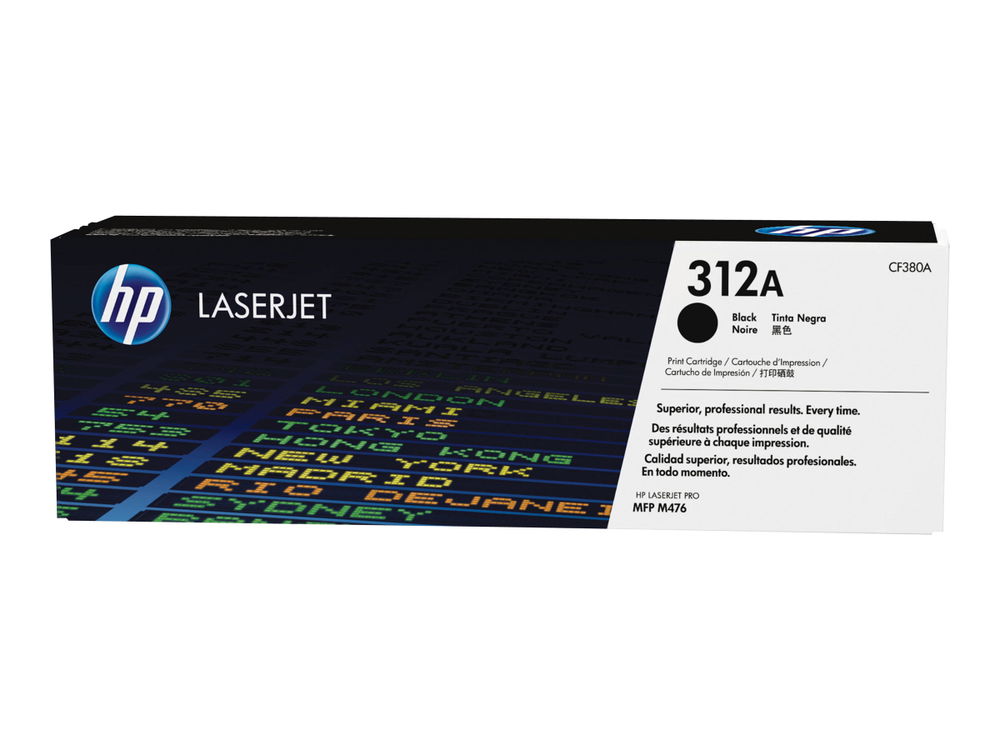 HP 312A - Negro - original - LaserJet - cartucho de tóner (CF380A) - para Color LaserJet Pro MFP M476dn, MFP M476dw, MFP M476nw