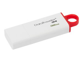 Kingston DataTraveler G4 - Unidad flash USB - 32 GB - USB 3.0 - rojo