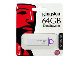 Kingston DataTraveler G4 - Unidad flash USB - 64 GB - USB 3.0 - violeta