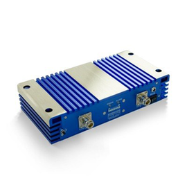 Bidirectional Amplifier for 1900 MHz Cellular, Indoor, 1850-1990 MHz, 70 dBi Gain, With N Female connectors. Supplied with Adapter 110-220 VAC / 9 VDC, Voltage 9 Vdc, 2A. Not Supplied with Antennas