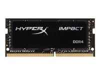 HyperX Impact - DDR4 - módulo - 8 GB - SO-DIMM de 260 espigas - 2666 MHz / PC4-21300 - CL15 - 1.2 V - sin búfer - no ECC - negro
