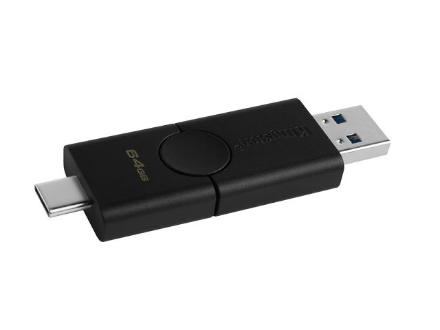 Kingston DataTraveler Duo - Unidad flash USB - 64 GB - USB 3.2 Gen 1 / USB-C Kingston DataTraveler Duo - Unidad flash USB - 64 GB - USB 3.2 Gen 1 / USB-C