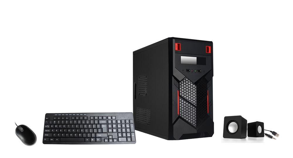 Gabinete Xtech, Micro-ATX, USB 2.0, incluye Fuente 500W/Teclado/Raton/Bocinas 