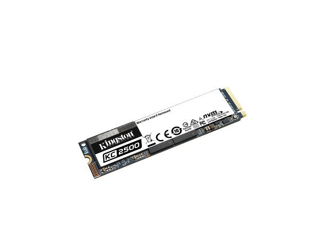 Kingston KC2500 - SSD - cifrado - 2 TB - interno - M.2 2280 - PCIe 3.0 x4 (NVMe) - 256-bit AES-XTS - Self-Encrypting Drive (SED), TCG Opal Encryption 2.0 Kingston KC2500 - SSD - cifrado - 2 TB - interno - M.2 2280 - PCIe 3.0 x4 (NVMe) - 256-bit AES-XTS - Self-Encrypting Drive (SED), TCG Opal Encryption 2.0