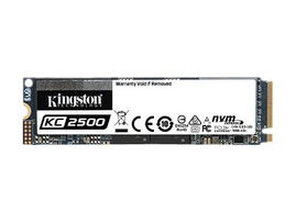 Kingston KC2500 - SSD - cifrado - 2 TB - interno - M.2 2280 - PCIe 3.0 x4 (NVMe) - 256-bit AES-XTS - Self-Encrypting Drive (SED), TCG Opal Encryption 2.0 Kingston KC2500 - SSD - cifrado - 2 TB - interno - M.2 2280 - PCIe 3.0 x4 (NVMe) - 256-bit AES-XTS - Self-Encrypting Drive (SED), TCG Opal Encryption 2.0