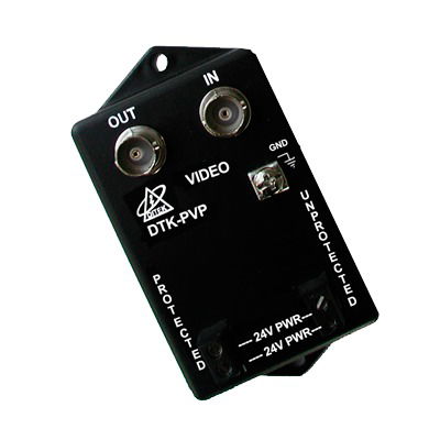 Protección para Alimentación y Vídeo para Cámara Fija de 12/24 AC/DC / Conector BNC / Soporta Cámaras TURBOHD