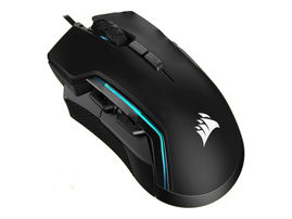 CORSAIR Gaming GLAIVE RGB PRO - Ratón - óptico - 7 botones - cableado - USB - negro