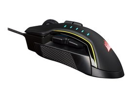 CORSAIR Gaming GLAIVE RGB PRO - Ratón - óptico - 7 botones - cableado - USB - negro