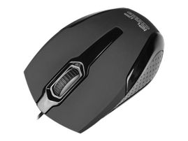 Klip Xtreme KMO-120BK - Ratón - diestro y zurdo - óptico - 3 botones - cableado - USB - negro Klip Xtreme KMO-120BK - Ratón - diestro y zurdo - óptico - 3 botones - cableado - USB - negro