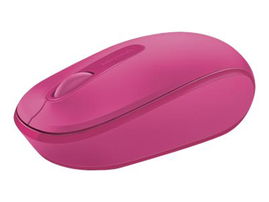 Microsoft ratón móvil inalámbrico 1850 - Ratón - diestro y zurdo - óptico - 3 botones - inalámbrico - 2.4 GHz - receptor inalámbrico USB - magenta
