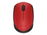 Logitech M170 - Ratón - diestro y zurdo - inalámbrico - 2.4 GHz - receptor inalámbrico USB - rojo