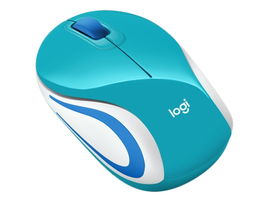 Logitech M187 - Ratón - óptico - 3 botones - inalámbrico - 2.4 GHz - receptor inalámbrico USB - teal