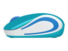 Logitech M187 - Ratón - óptico - 3 botones - inalámbrico - 2.4 GHz - receptor inalámbrico USB - teal