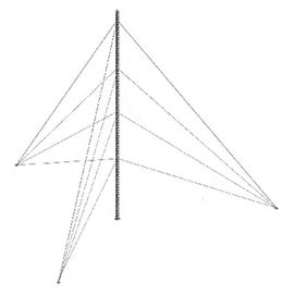 Kit de Torre Arriostrada de Piso de 21 m Altura con Tramo STZ30G Galvanizada por Inmersión en Caliente (No incluye retenida). Kit de Torre Arriostrada de Piso de 21 m Altura con Tramo STZ30G Galvanizada por Inmersión en Caliente (No incluye retenida).