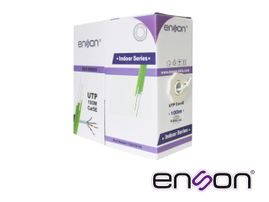CABLE UTP CAT5E ENSON 12251W100 SERIE ECO CAL 24AWG CCA BOBINA 100MTS PVC COLOR BLANCO USO INTERIOR CABLE UTP CAT5E ENSON 12251W100 SERIE ECO CAL 24AWG CCA BOBINA 100MTS PVC COLOR BLANCO USO INTERIOR