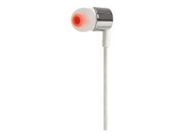 JBL T210 - Auriculares internos con micro - en oreja - cableado - conector de 3,5 mm - gris