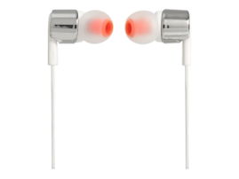JBL T210 - Auriculares internos con micro - en oreja - cableado - conector de 3,5 mm - gris