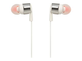 JBL T210 - Auriculares internos con micro - en oreja - cableado - conector de 3,5 mm - gris