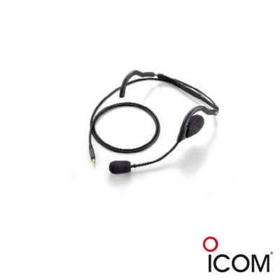 Behind-the-neck Headset with Flexible Boom Microphone. Requires OPC-2004, VS1L, VS1SC or VS4LA VOX/PTT Unit.